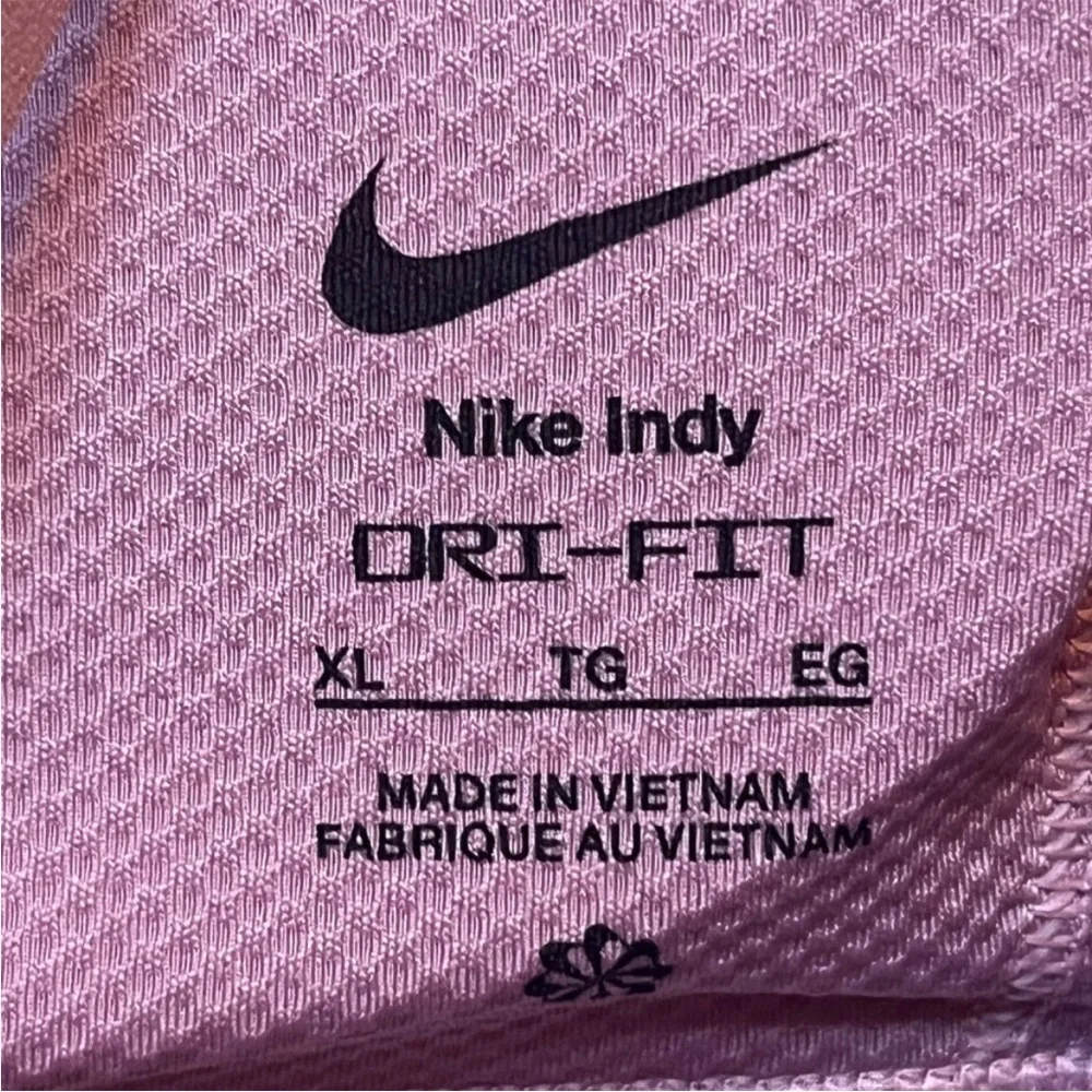 Nike Women's XL Indy Light Support Padded Adjustable Sports In Elemental Pink